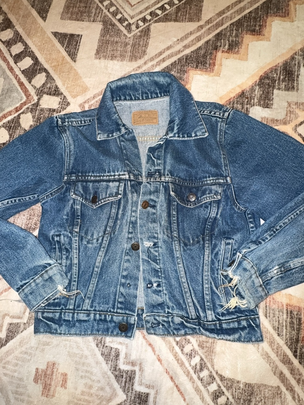 Vintage 1980s/1990s-era “Plain pockets” Classic Denim Jacket - Blue